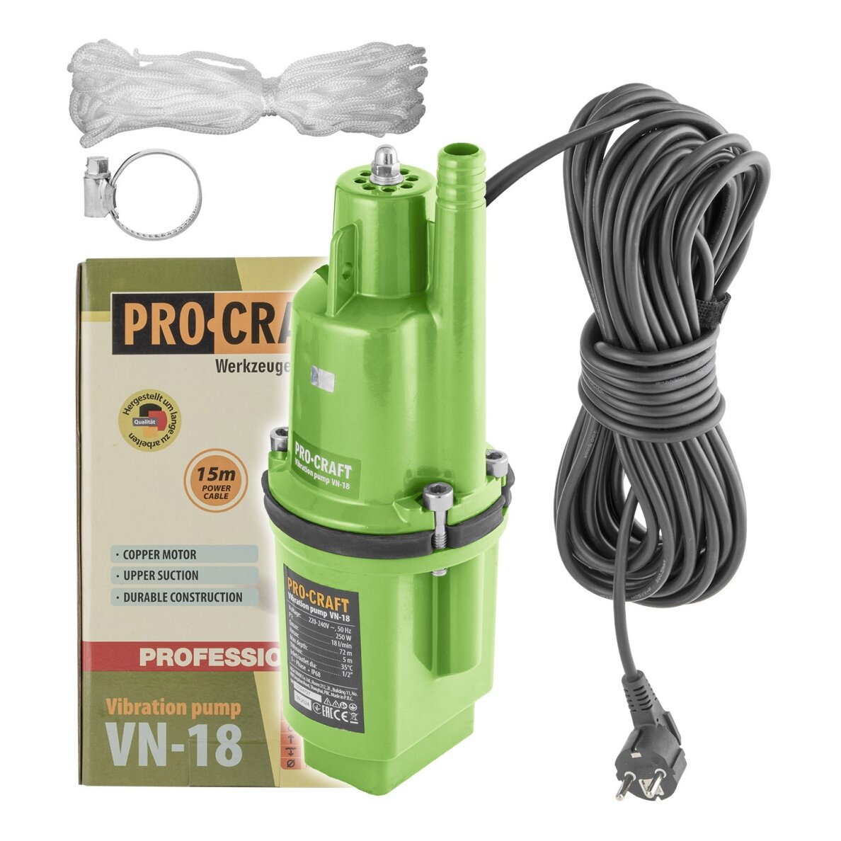 Vibracinis siurblys „ProCraft VN-18” Vibracinis siurblys „ProCraft VN-18”