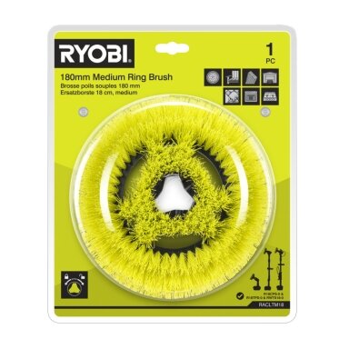 Vidutinio kietumo šveitimo šepetys Ryobi RACLTM18, 180 mm Vidutinio kietumo šveitimo šepetys Ryobi RACLTM18, 180 mm