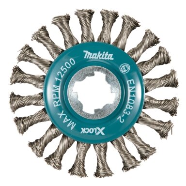 Vielinis šlifavimo diskas Makita D-73352, sukta viela, 0.5mm, Ø 115 mm, X-LOCK Vielinis šlifavimo diskas Makita D-73352, sukta viela, 0.5mm, Ø 115 mm, X-LOCK