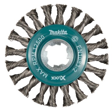 Vielinis šlifavimo diskas Makita D-73405, sukta viela, 0.5mm, Ø 115 mm, X-LOCK Vielinis šlifavimo diskas Makita D-73405, sukta viela, 0.5mm, Ø 115 mm, X-LOCK
