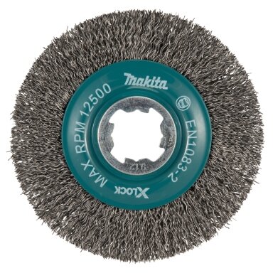 Vielinis šlifavimo diskas Makita D-73427, banguota viela, 0.3mm, Ø 115 mm, X-LOCK Vielinis šlifavimo diskas Makita D-73427, banguota viela, 0.3mm, Ø 115 mm, X-LOCK