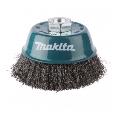 Vielinis apvalus šepetys Makita D-29284, 100MMxM14, 0,3mm Vielinis apvalus šepetys Makita D-29284, 100MMxM14, 0,3mm