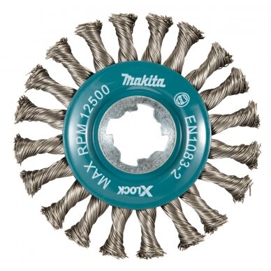 Vielinis šlifavimo diskas Makita D-73352, sukta viela, 0.5mm, Ø 115 mm, X-LOCK Vielinis šlifavimo diskas Makita D-73352, sukta viela, 0.5mm, Ø 115 mm, X-LOCK
