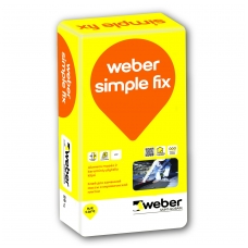 weber SIMPLE FIX Plytelių klijai keraminėms ir akmens masės plytelėms 25 kg