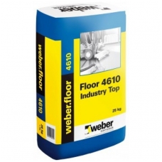 weber.floor 4610 Industry Top Pramoninis savaime išsilyginantis cementinis mišinys galutinei dangai 20 kg popierinis maišas