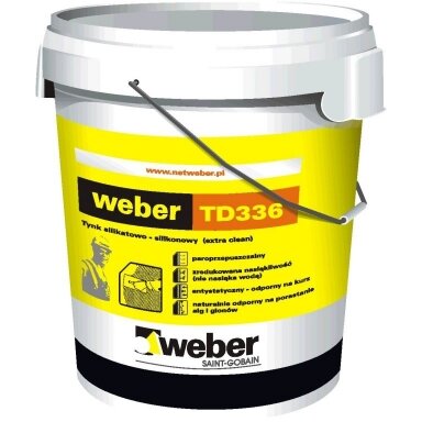 weber TD336 Silikatinis–silikoninis dekoratyvinis tinkas 30 kg weber TD336 Silikatinis–silikoninis dekoratyvinis tinkas 30 kg