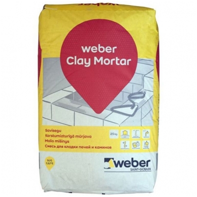 weber Clay Mortar Molio mišinys  25 kg popierinis maišas