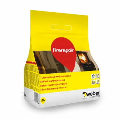 weber FireRepair Ugniai atsparus remontinis mišinys pakurų remontui  2 k plastikinis maišas