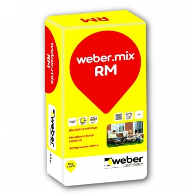 weber.mix RM 149LT Spalvotas rievėjimo mišinys 25 kg popierinis maišas