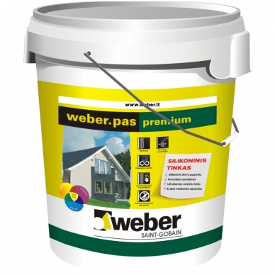 weber.pas premium Silikoninis dekoratyvinis tinkas 30kg weber.pas premium Silikoninis dekoratyvinis tinkas 30kg