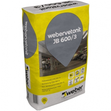 weber.vetonit JB 600/3 Nesitraukiantis betonas C50/60-4  1000kg didmaišis