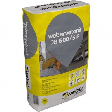 weber.vetonit JB 600/3 P Nesitraukiantis betonas C50/60-4  25kg