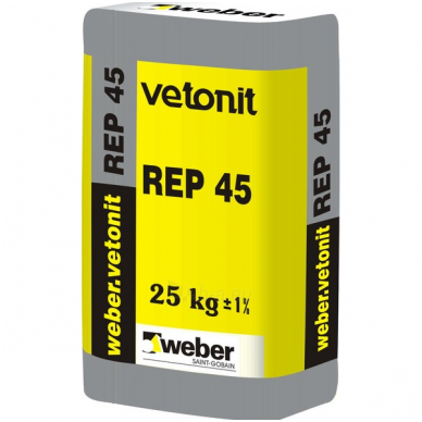 weber.vetonit REP 45 Remontinis betonas 20 kg maišas weber.vetonit REP 45 Remontinis betonas 20 kg maišas