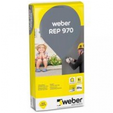 weber.vetonit REP 970 Smulkus apsauginis betono glaistas 0,6 mm 20 kg maišas