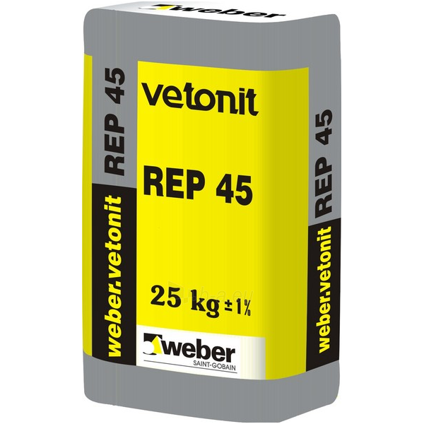 weber.vetonit REP 45 Remontinis betonas 20 kg maišas weber.vetonit REP 45 Remontinis betonas 20 kg maišas