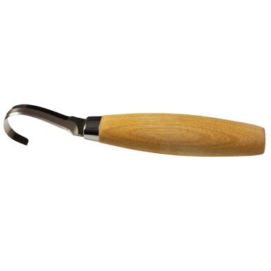 Wood carving knife Morakniv 164, 13mm radius stainless steel blade, leather sheath, left-hand model Wood carving knife Morakniv 164, 13mm radius stainless steel blade, leather sheath, left-hand model