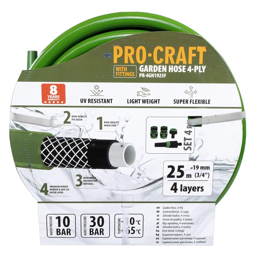 Žalias sodo žarna „ProCraft PR-4GH1925F" 1