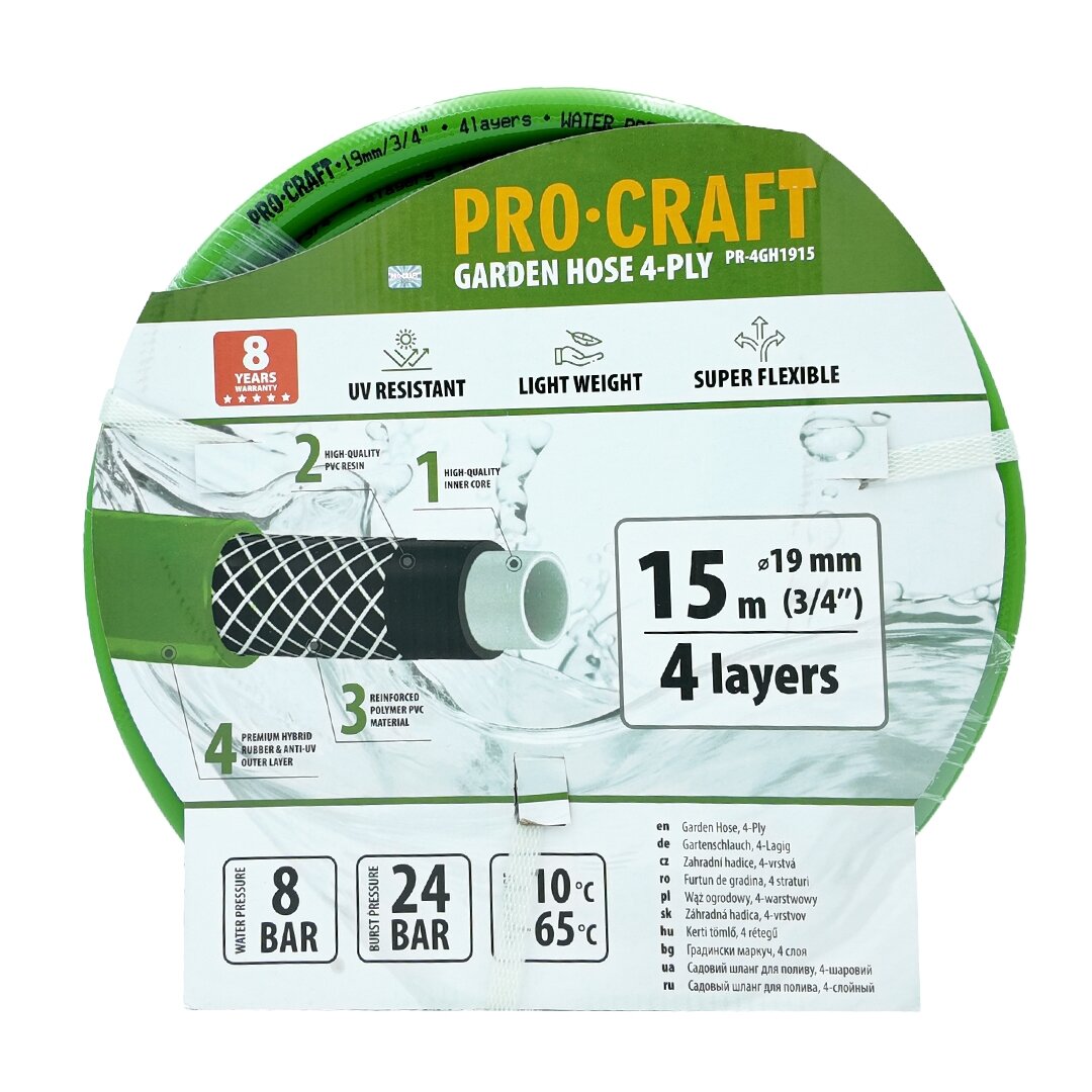 Žalioji sodo žarna „ProCraft PR-4GH1915” Žalioji sodo žarna „ProCraft PR-4GH1915”
