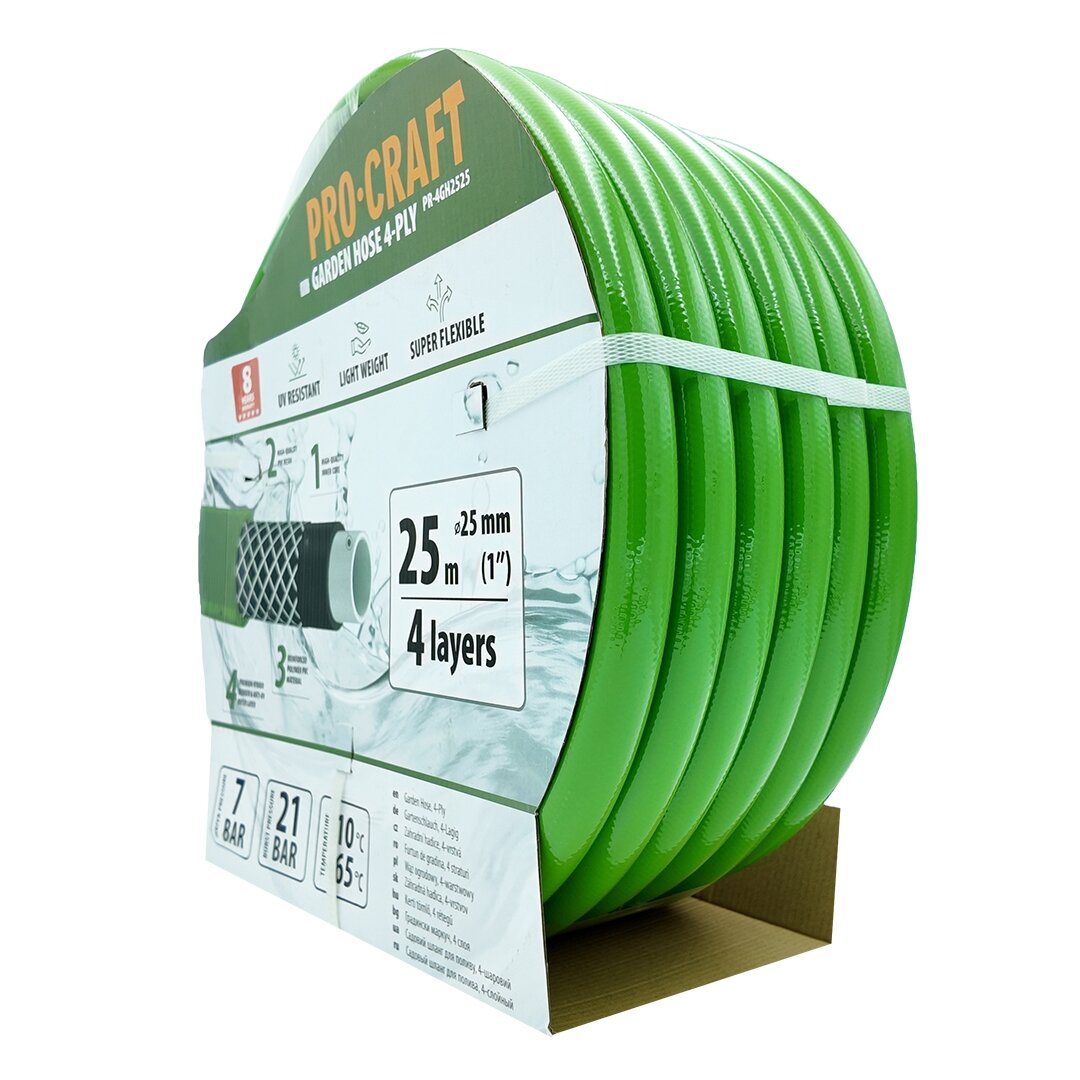 Žalioji sodo žarna „ProCraft PR-4GH2525” 2 Žalioji sodo žarna „ProCraft PR-4GH2525” 2