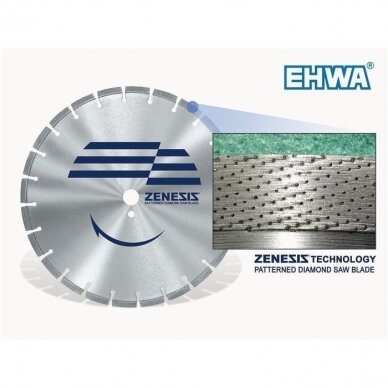 Zenesis deimantinio pjovimo diskas betonui Ø125x22,2