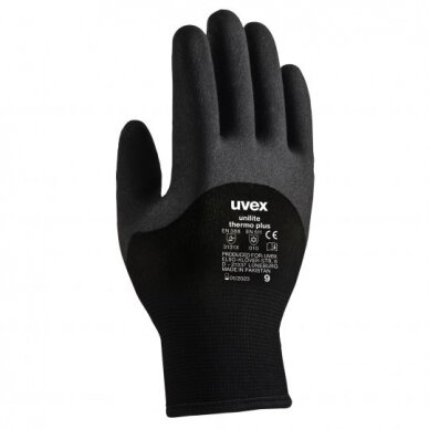 Žieminės pirštinės Uvex Unilite Thermo Plus, 9 dydis